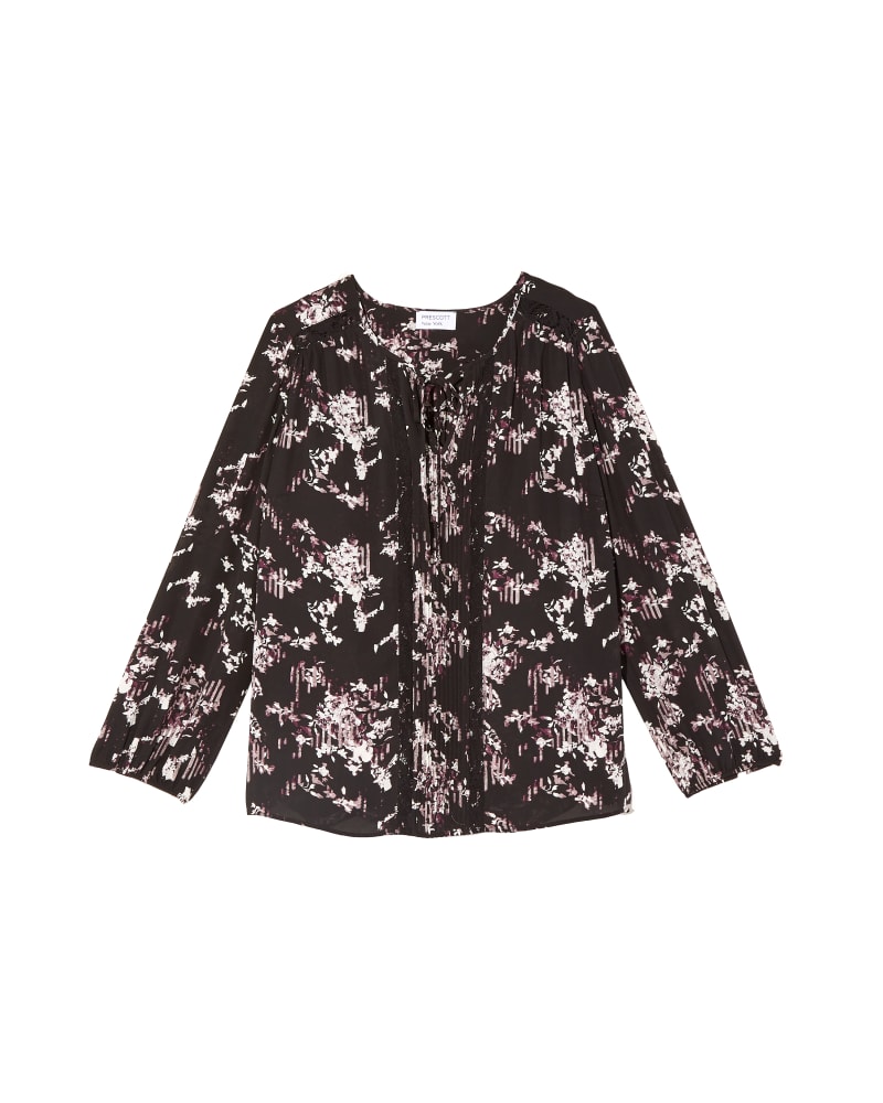 Front of plus size Jessamy Peasant Blouse by Prescott New York | Dia&Co | dia_product_style_image_id:125143